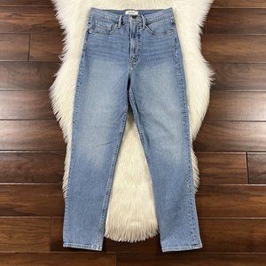 Revtown Women's Size 29 R Light to Medium Wash High Rise Straight Denim Jeans